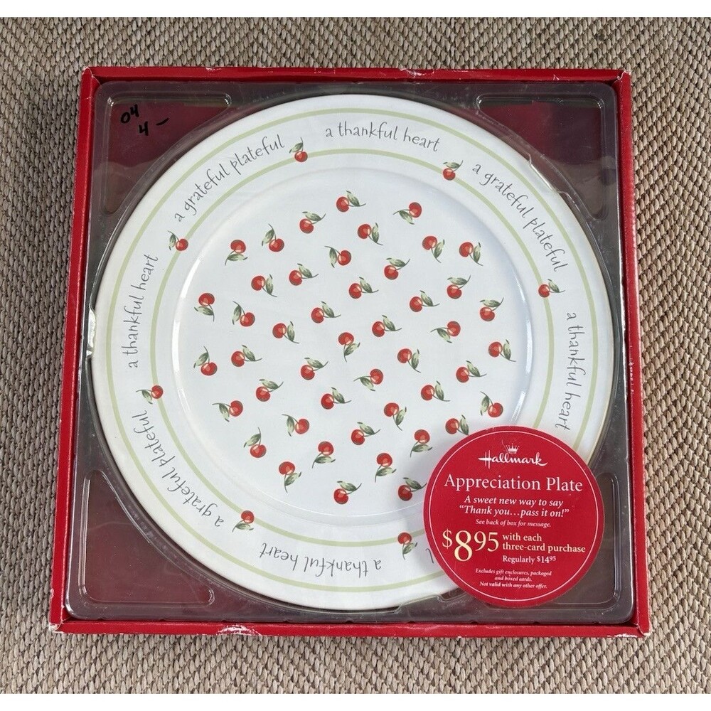 Hallmark "Cherries" Appreciation‎ Serving Plate - 2005